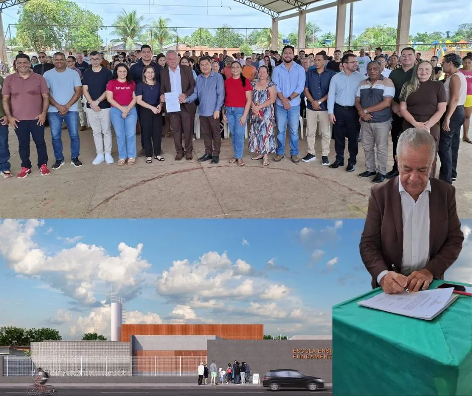 Com investimentos de R$ 11,4 milhões, prefeito Camilo da Silva assina ordem de serviço para a construção do novo prédio da Escola José Valmir de Lima