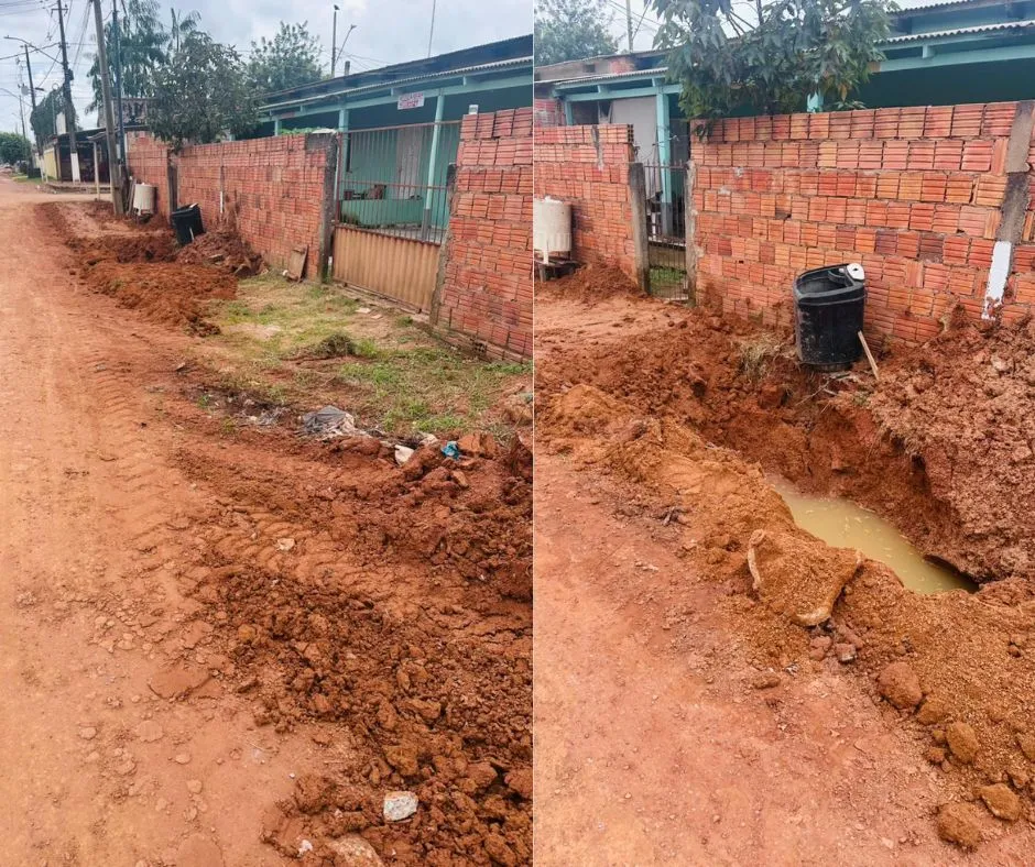 Prefeitura de Plácido de Castro segue com implantação de bueiros para recapeamento em massa asfáltica da Avenida Epitácio Pessoa