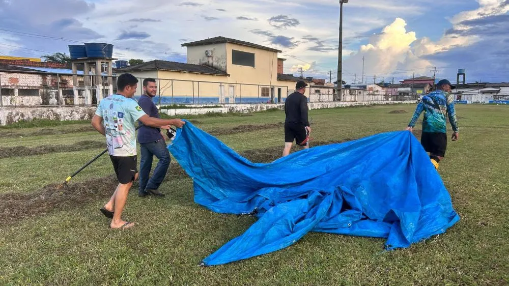 Estádio Ferreirão passa por preparação para receber o Campeonato Municipal de Futebol de Campo 2026 em Plácido de Castro