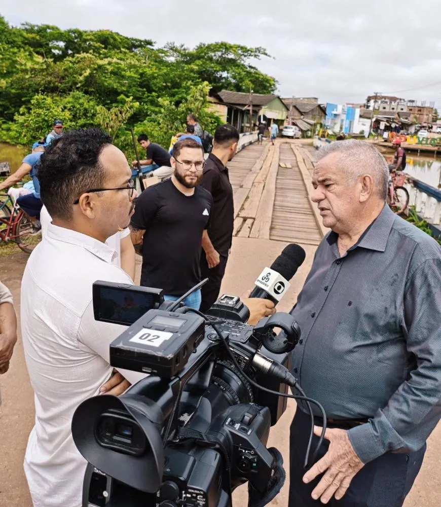 Prefeito Camilo da Silva inspeciona ponte na fronteira com a Bolívia e anuncia obras emergenciais