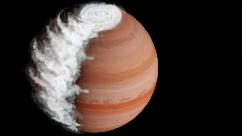 James Webb revela nuvens gigantes de areia em exoplaneta a 700 anos-luz