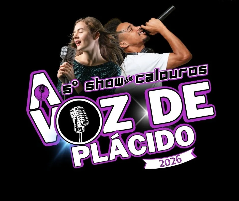 5º Show de Calouros “A Voz de Plácido” 2026 inicia neste sábado, 6 de junho, com apresentação de talentos locais na Praça dos Seringueiros