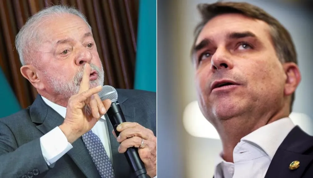 Lula tem 39% das intenções de voto no primeiro turno, e Flávio, 29%, aponta Quaest