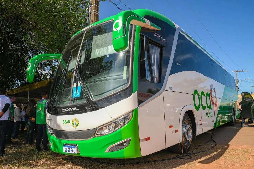 Ônibus da unidade Móvel da OCA. Foto: Diego Gurgel/Secom