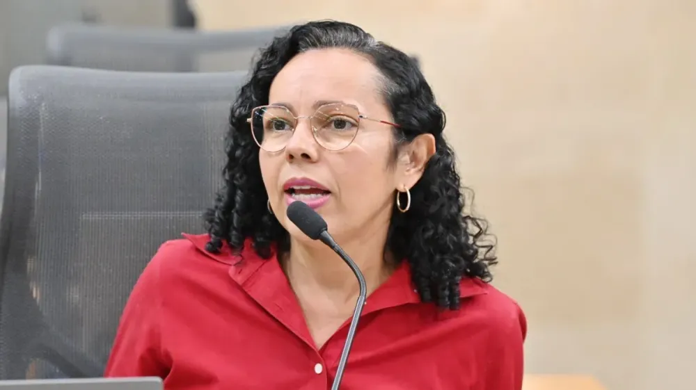 A deputada estadual Divaneide Basílio (PT-RN) • Assembleia Legislativa do Rio Grande do Norte
