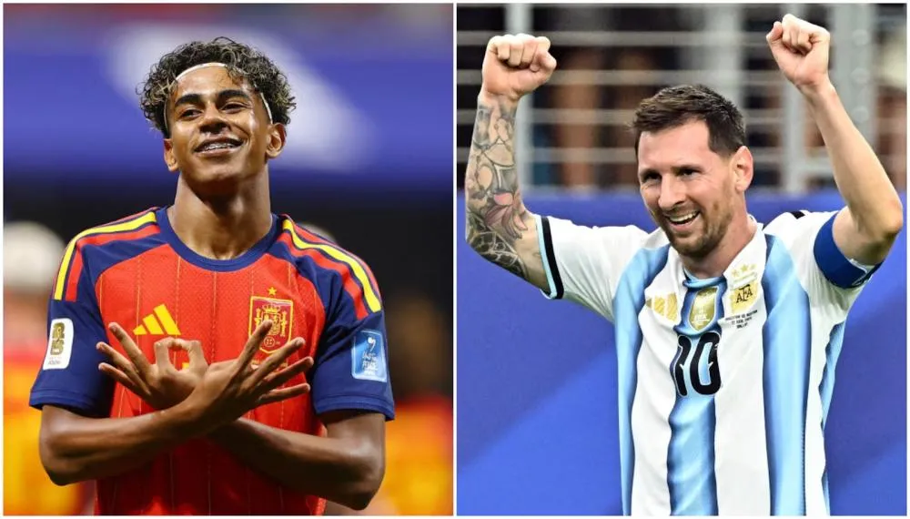 Espanha e Argentina decidem o título da Copa do Mundo 2026 | Claudia Greco/Reuters -21.06.2026 e Maria Lysaker/Imagn Images via Reuters - 22.06.2026