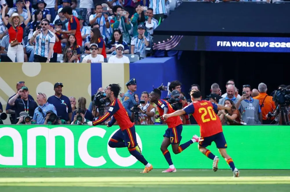 Ferran Torres comemora o gol do título espanhol da Copa do Mundo 2026 | Agustin Marcarian/Reuters - 19.07.2026