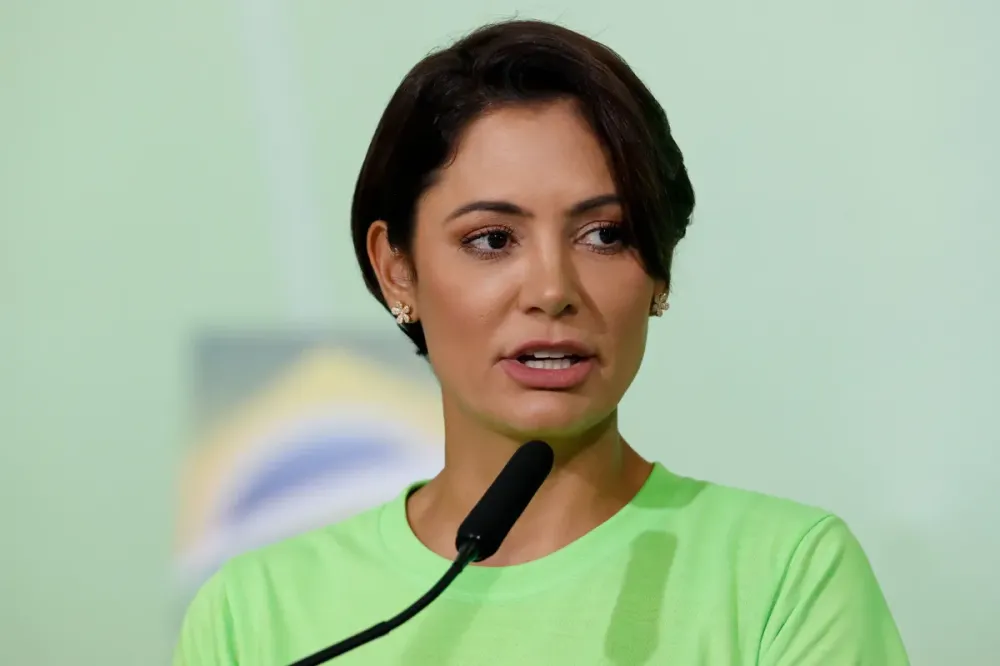 A ex-primeira-dama Michelle Bolsonaro • Isac Nóbrega/PR