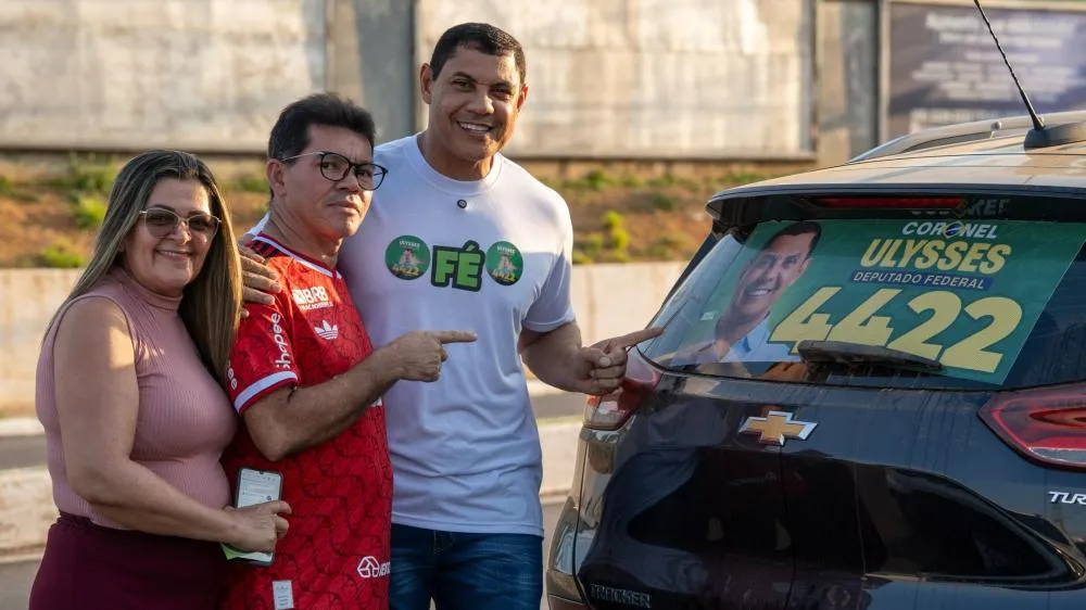 Deputado federal Coronel Ulysses durante encontro com apoiadores e eleitores em Plácido de Castro, no último domingo (16) - Foto: Assessoria.