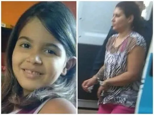 Gabrielly Magalhães de Souza tinha 10 anos quando foi morta pela própria mãe, em março de 2020, em Brasilândia, no Mato Grosso do Sul - Foto: Reprodução.