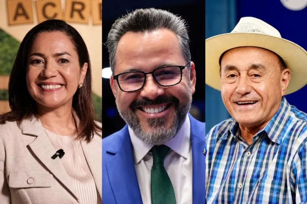 Senador registra 36,1% e governadora tem 33,1% na amostragem estimulada; Bocalom soma 16,2%/ Foto: Reprodução