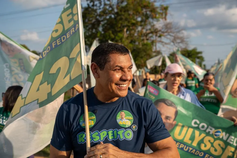 Coronel Ulysses, deputado federal pelo Acre, durante atividade política - Foto: Assessoria.