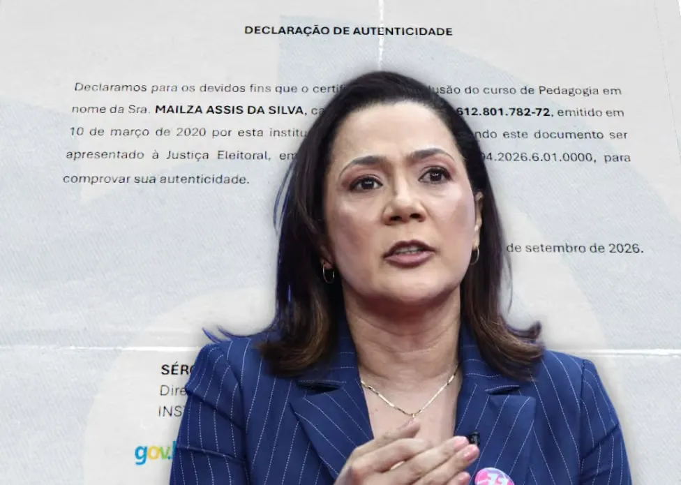 Faculdade confirma autenticidade do certificado de Mailza e reafirma sua formação em Pedagogia