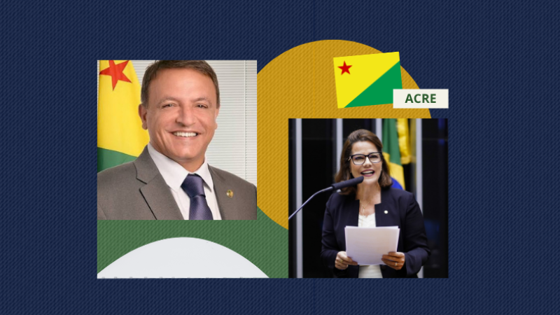 Marcio Bittar e Mara Rocha são eleitos senadores. Arte: Congresso em Foco