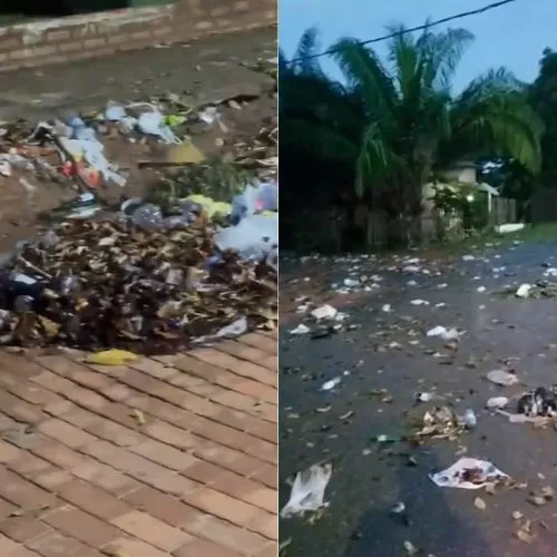 Acúmulo de lixo na rua Major Pedro Ramos volta a gerar reclamações no bairro Rapirrã, em Plácido de Castro