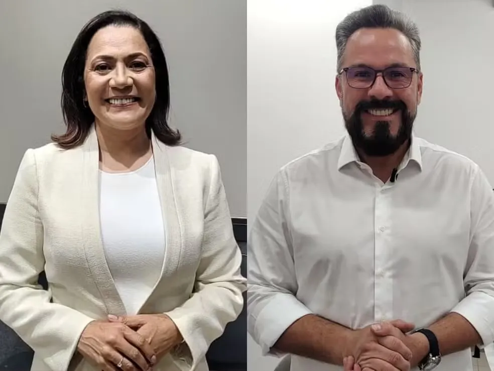 Mailza Assis (PP) e Alan Rick (Republicanos) — Foto: Reprodução