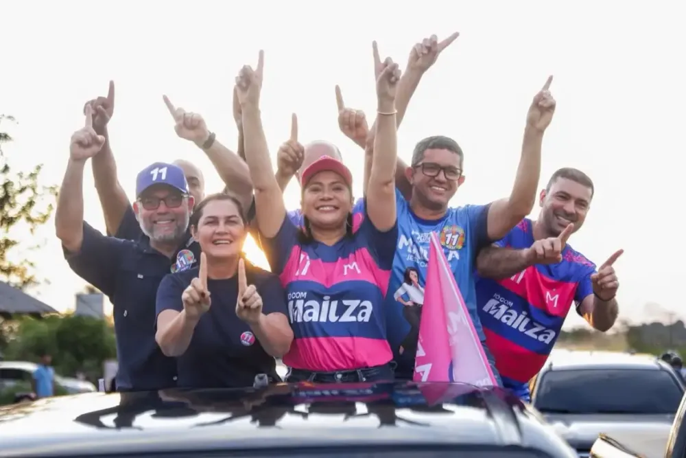 Mailza e Jéssica Sales participaram de carreata em Rodrigues Alves, no Vale do Juruá, nesta sexta-feira (16)/Foto: Assessoria