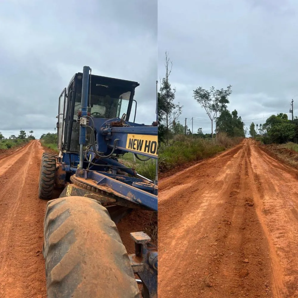 Prefeitura de Plácido de Castro realiza trabalhos de recuperação do Ramal Eletra 1, na Rodovia AC-40