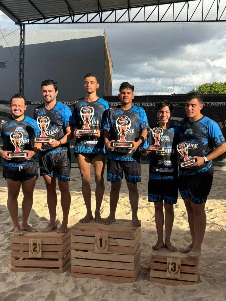 Com o apoio da Prefeitura Municipal, equipe de Plácido de Castro é destaque na 1ª Liga Norte de Futevôlei em Porto Velho - RO